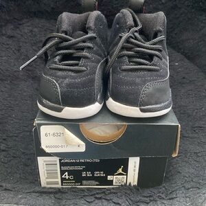 Used all black suede Jordan 12 worn twice